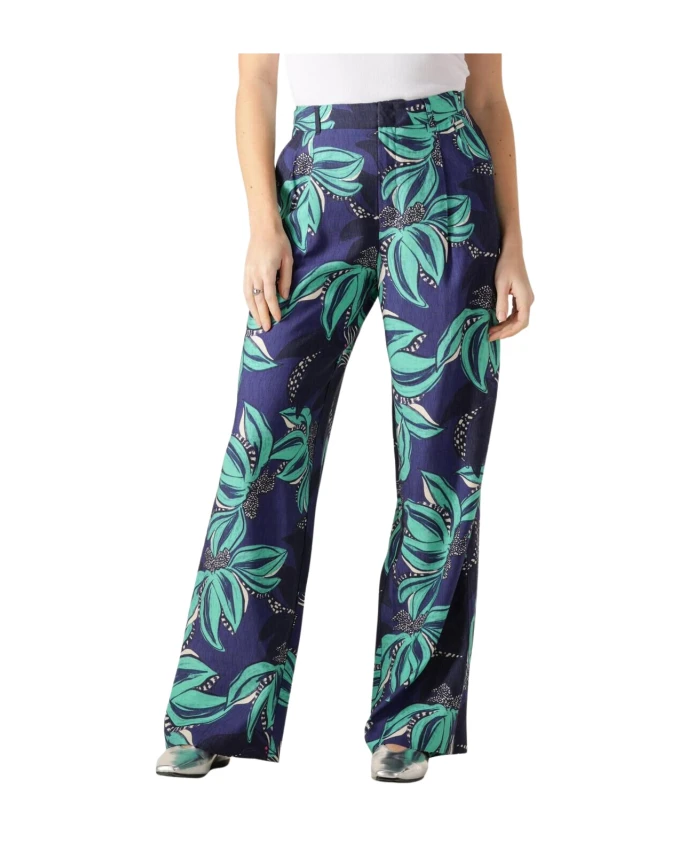 

Зеленые изящные брюки элегантного стиля Pom Amsterdam, мультиколор