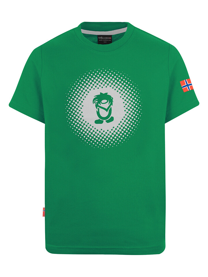 

Спортивная футболка Trollkids Funktionsshirt Pointillism, зеленый