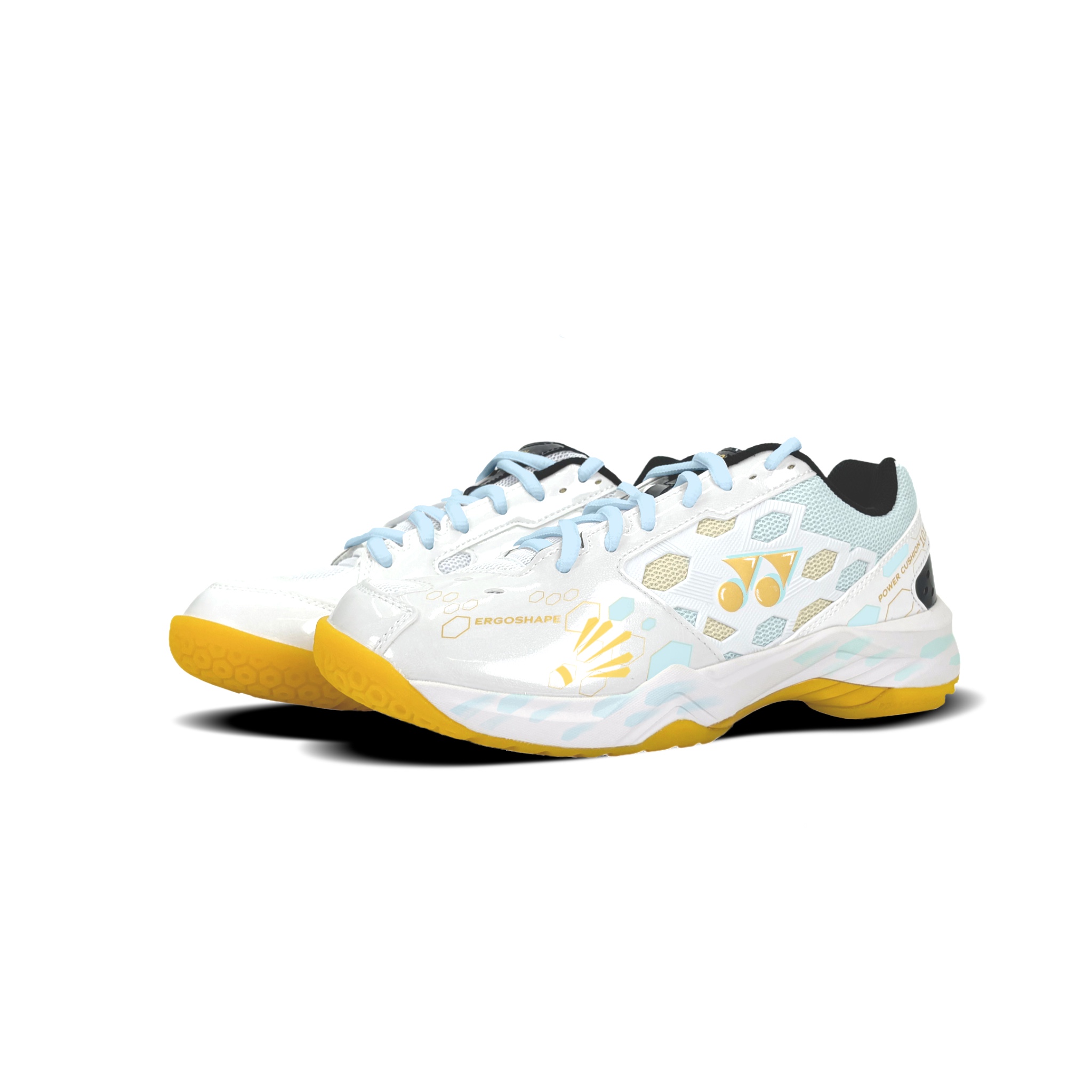 YONEX Power Cushion устойчивые к истиранию амортизаторы низкие кроссовки для бадминтона Unisex желтый белый — фото 4