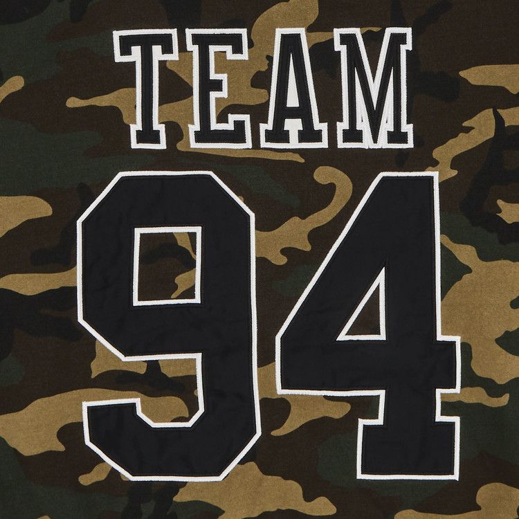 Толстовка Supreme Team 94 Hooded Sweatshirt, Woodland Camo — фото 3