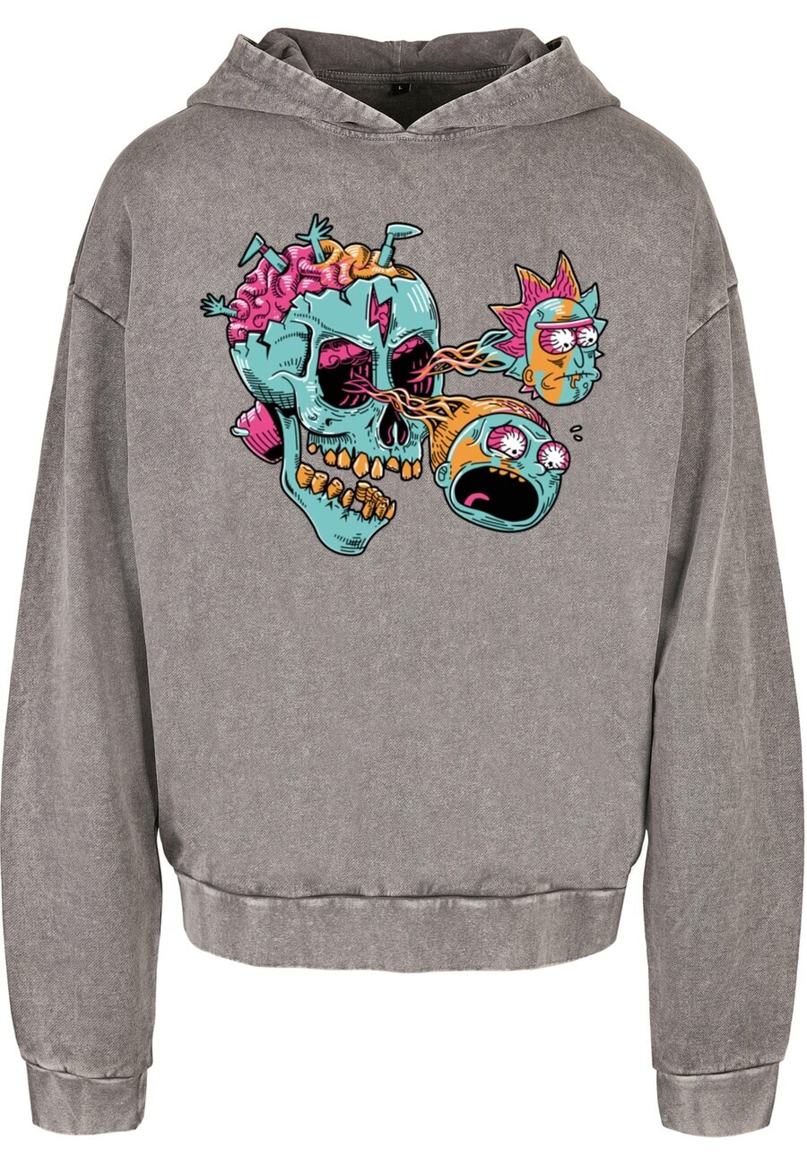 

Толстовка с капюшоном ABSOLUTE CULT Sweatshirt Rick And Morty - Eyeball Skull, серый