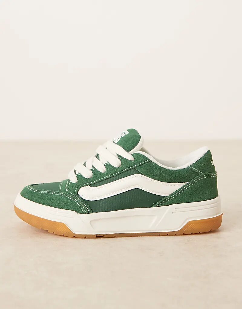 Нейлоновые кроссовки Vans Hylane темно-зеленого и кремового цветов — фото 2