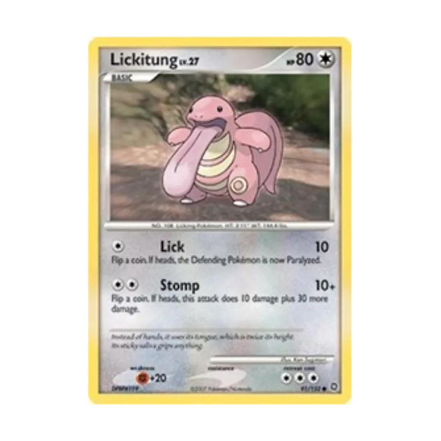 

CCG Ликитунг (К) #91, Pokemon - Secret Wonders - Singles