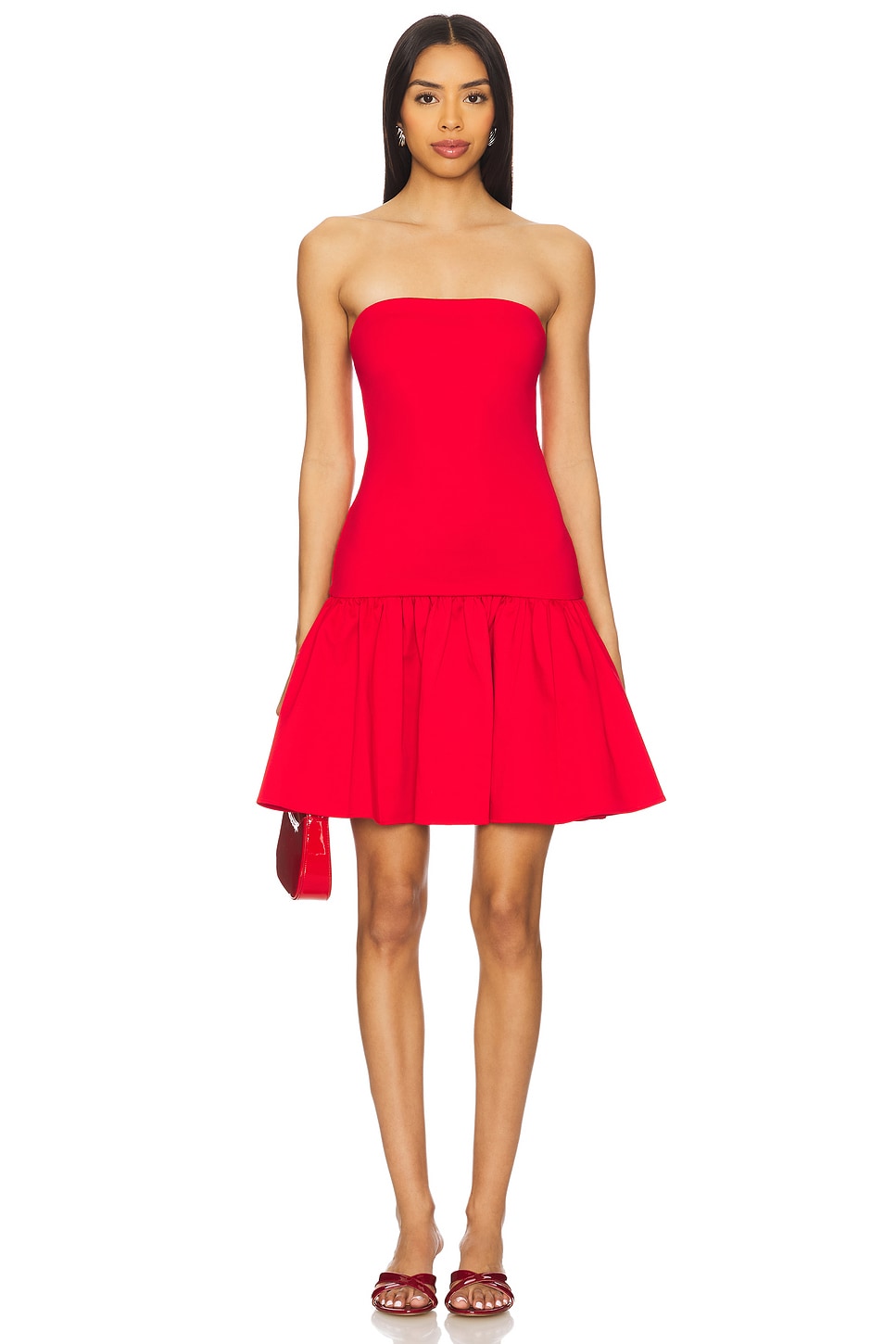 

Мини-платье Oriana Alice + Olivia, bright ruby