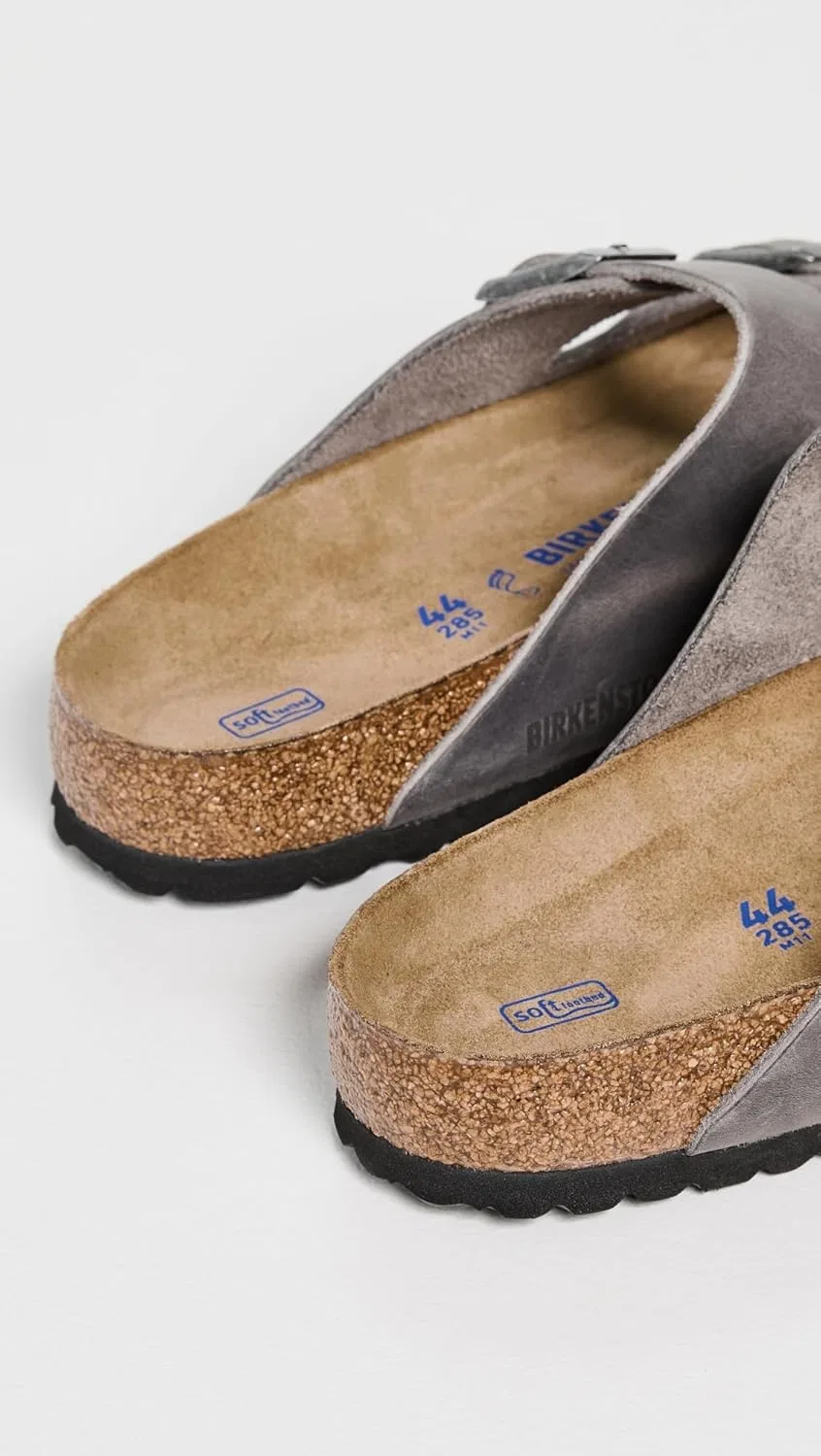 Сандалии с мягкой стелькой Birkenstock, Iron Oiled Leather — фото 3