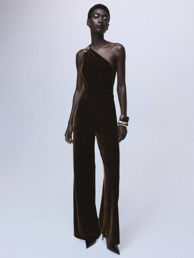 

Xmelo асимметричный комбинезон с декоративными элементами Mango, Brown