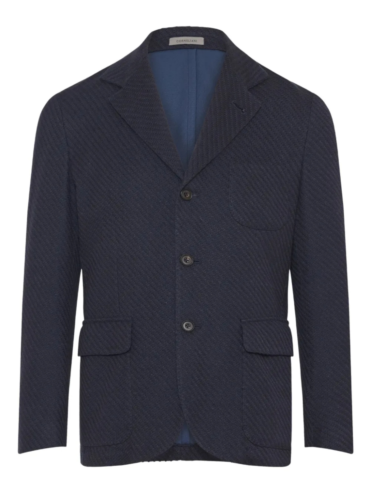 

Вязаный блейзер Corneliani, синий
