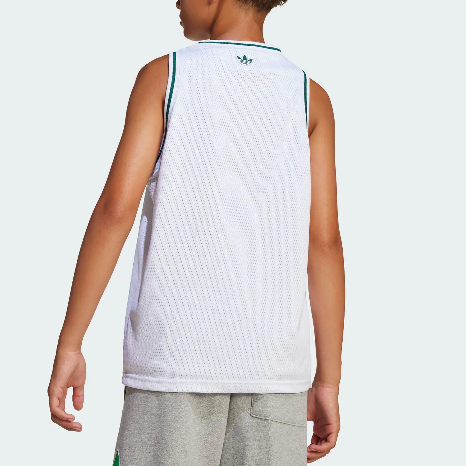 Adidas Originals Топ Tank Top White для подростков — фото 4