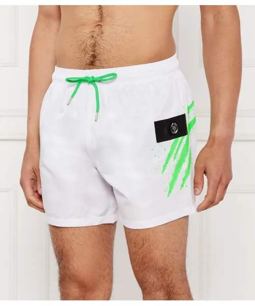 

Пляжные шорты Regular fit Plein Sport, белый