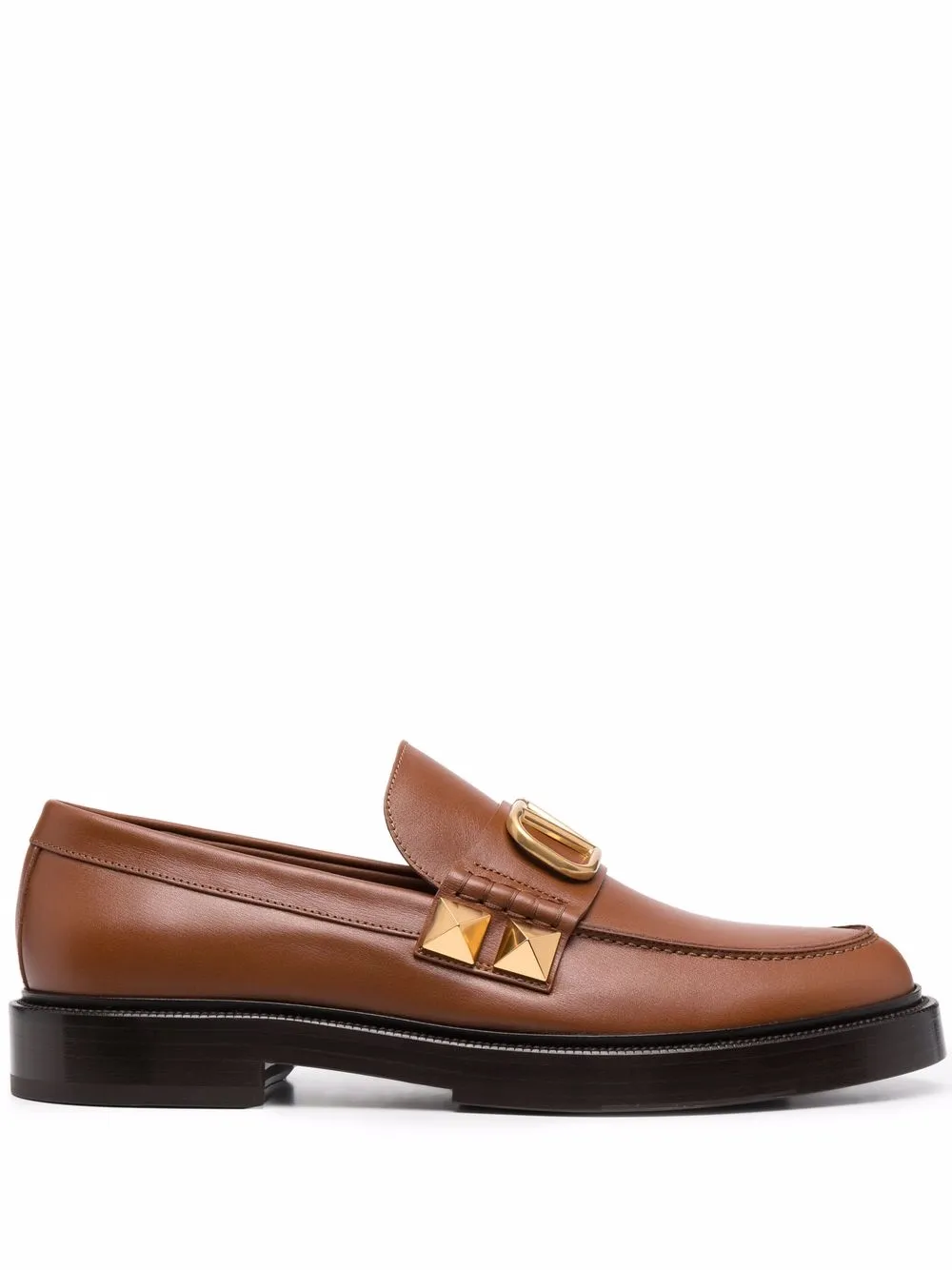 

Лоферы Rockstud с логотипом VLogo Signature VALENTINO GARAVANI, коричневый