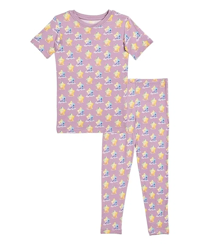 Пижама с коротким рукавом принт Kickee Pants Kids, Denim Tractors/Windmills