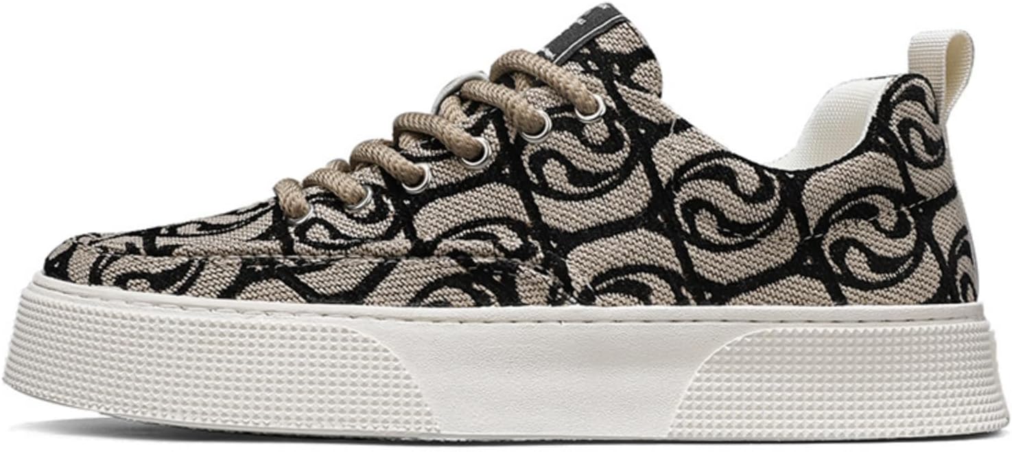 

Мужские модные скейтбордические кроссовки, противоскользящие, дышащие и легкие, подходят для уличного катания и повседневного отдыха Khwfjas, черный