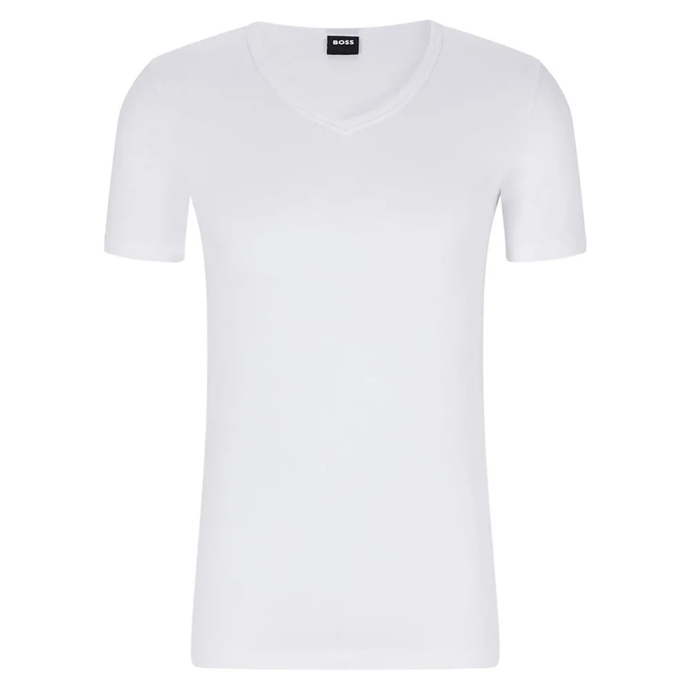 

BOSS Modern, базовый слой с коротким рукавом и V-образным вырезом, 2 шт, белый