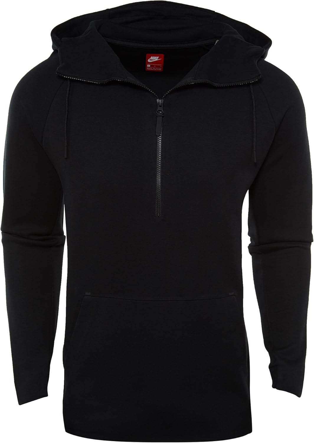 

Толстовка с капюшоном Nike Mens Tech Fleece с полумолнией 884892-010, Black/Black/Black