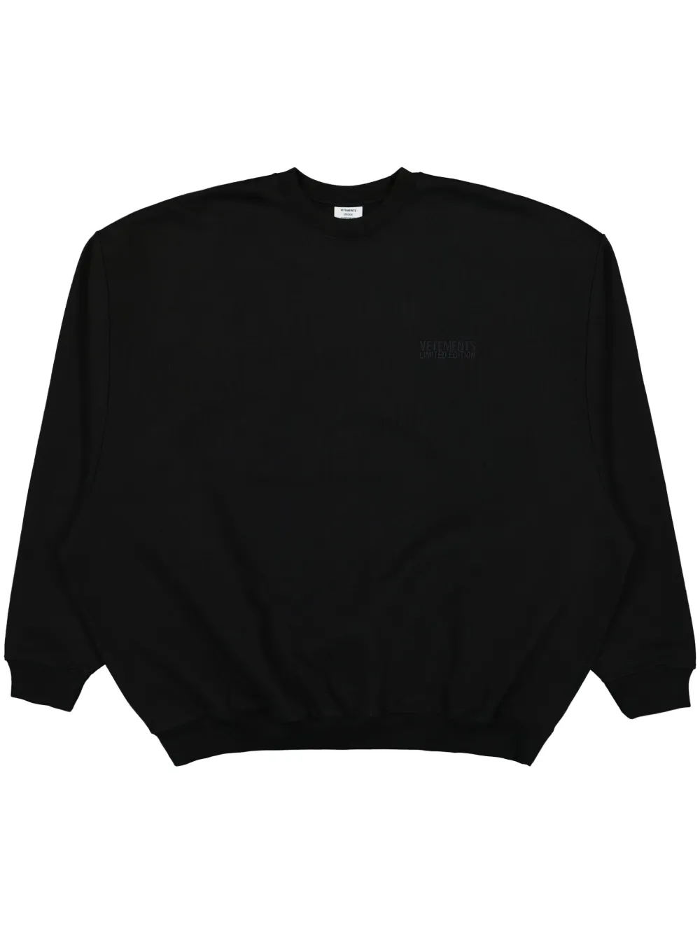 

Толстовка с вышитым логотипом VETEMENTS, черный