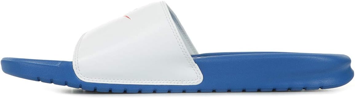 Мужские спортивные сандалии Nike Benassi Just Do It, белый/красный/синий — фото 4