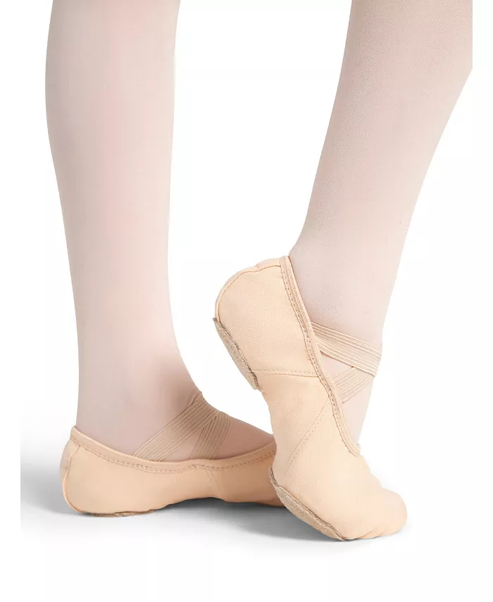 Детские балетки Hanami из узкого холста Capezio, розовый — фото 3