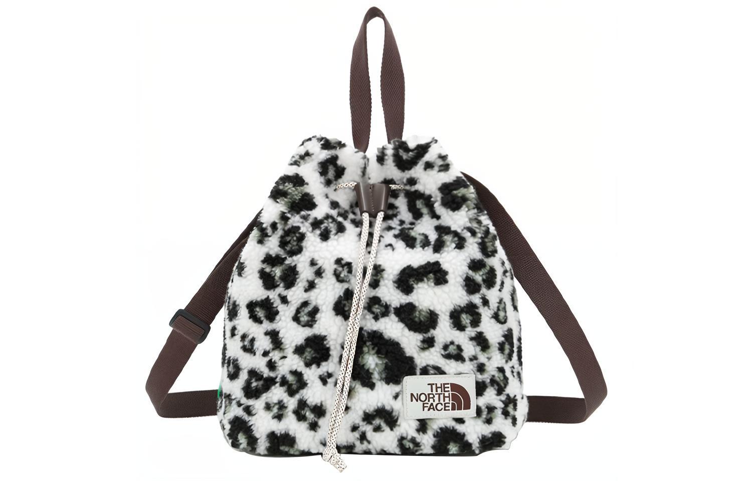 

THE NORTH FACE Сумка ведро Сумка через плечо Рюкзак кроссбоди Сумка для отдыха Сумка шерпа черно-белая леопардовая принт унисекс