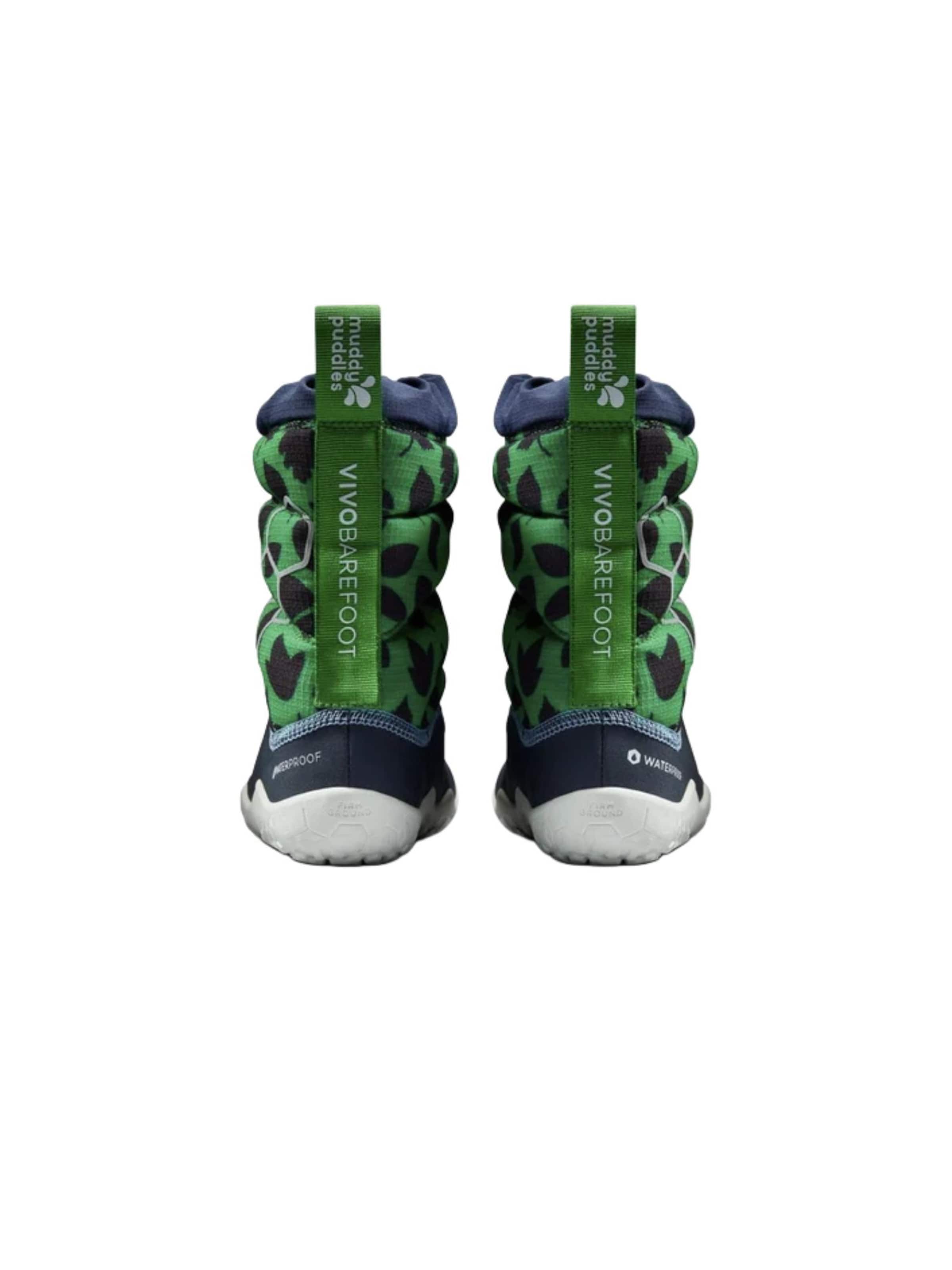 Vivo Barefoot Зимние ботинки 'LUMI FG X MUDDY PUDDLES PRESCHOOL' в зеленом цвете — фото 2