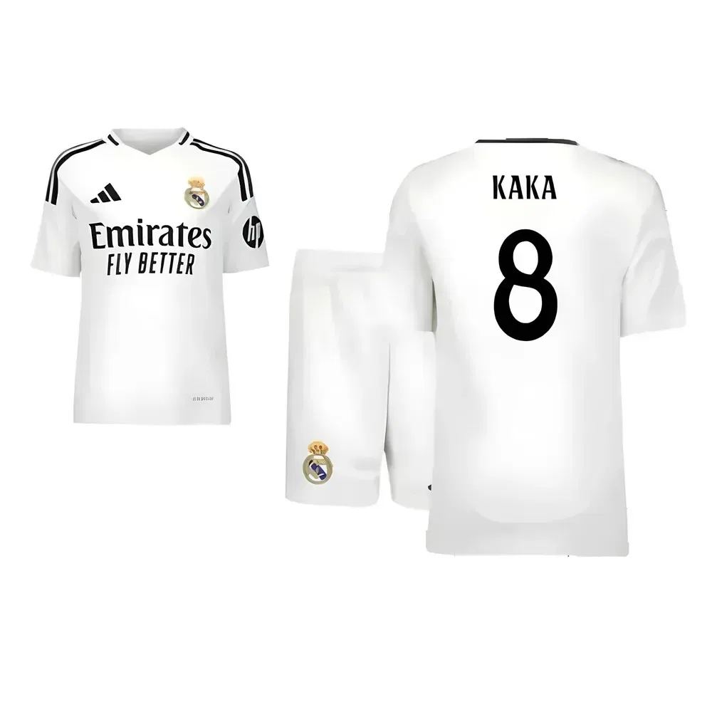 Детский домашний комплект Real Madrid 2024/25 с Кака 8, белый