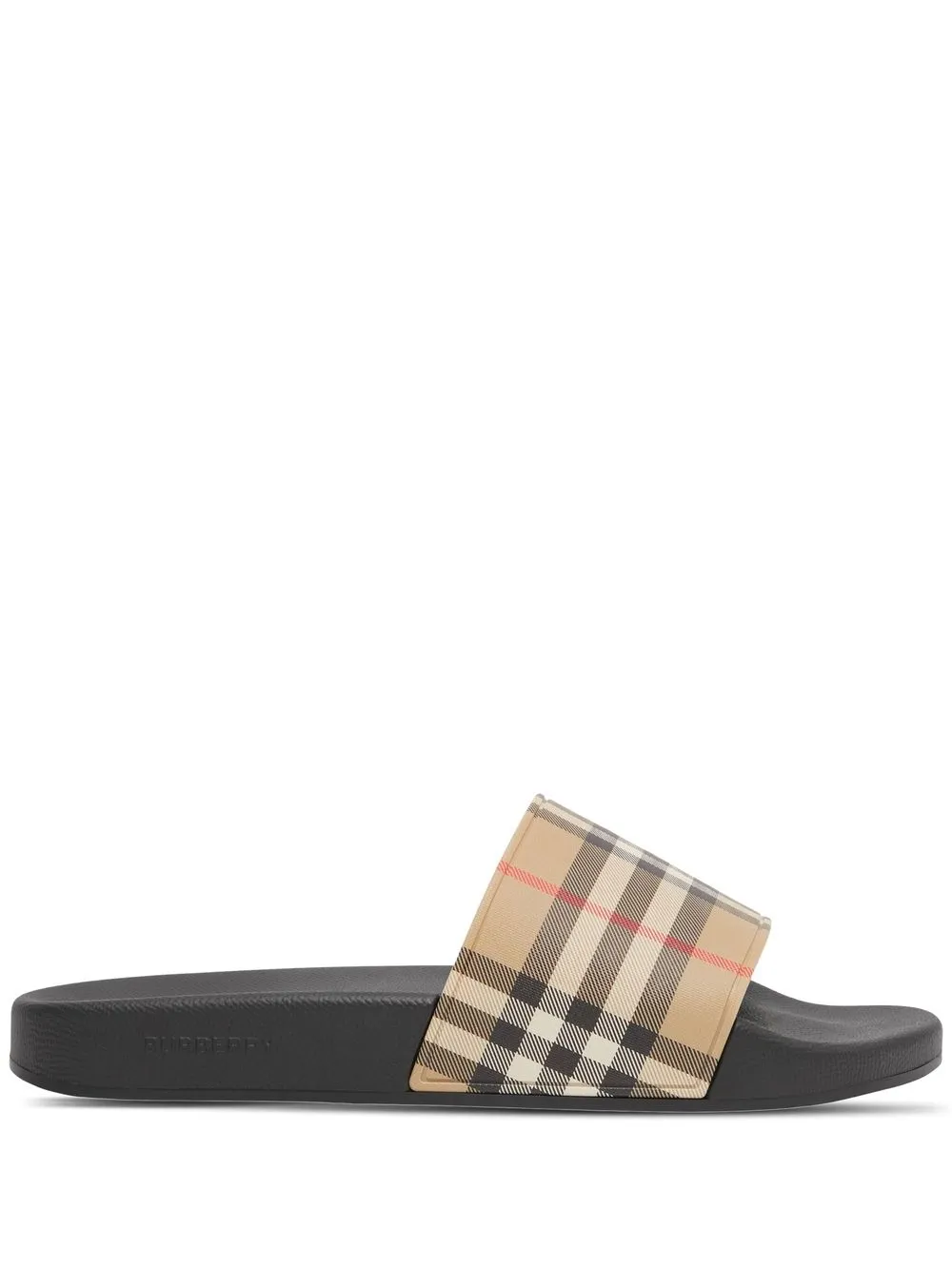 Шлепанцы в клетку Vintage Check BURBERRY, нейтральный