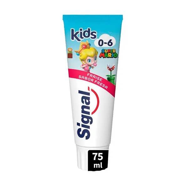 Клубничный вкус Dentífrico Kids 0-6 Años Signal, 75 ml — фото 2