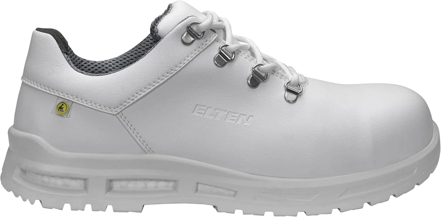 Защитная обувь ELTEN Brandon XXTM White Low ESD S3S, женская и мужская, текстильная, с композитным защитным носком (легче стального), легкая, классическая — фото 2