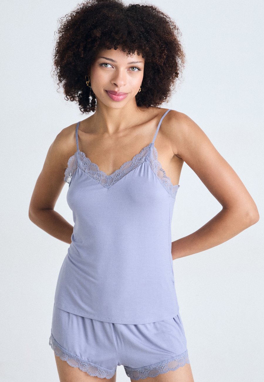 

Пижамный комплект Hunkemöller CAMI SHORT, Silver Bullet/Light Blue