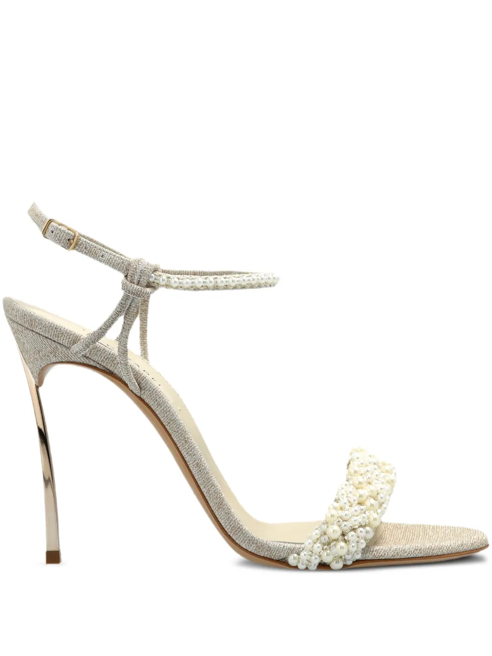 Босоножки Pearlsway Blade 100 Casadei, нейтральный