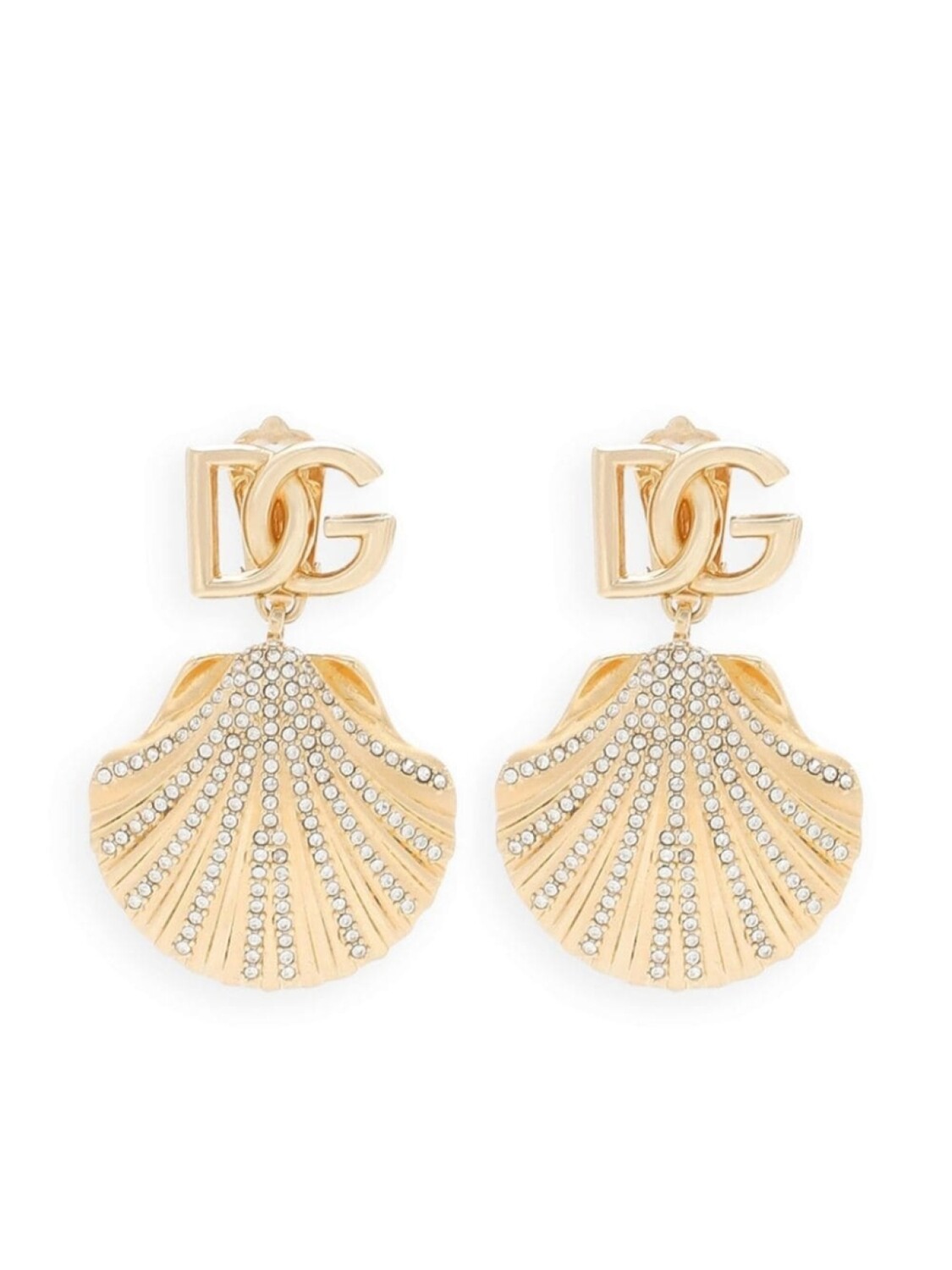 

Серьги-клипсы с логотипом DG Dolce & Gabbana, золотой