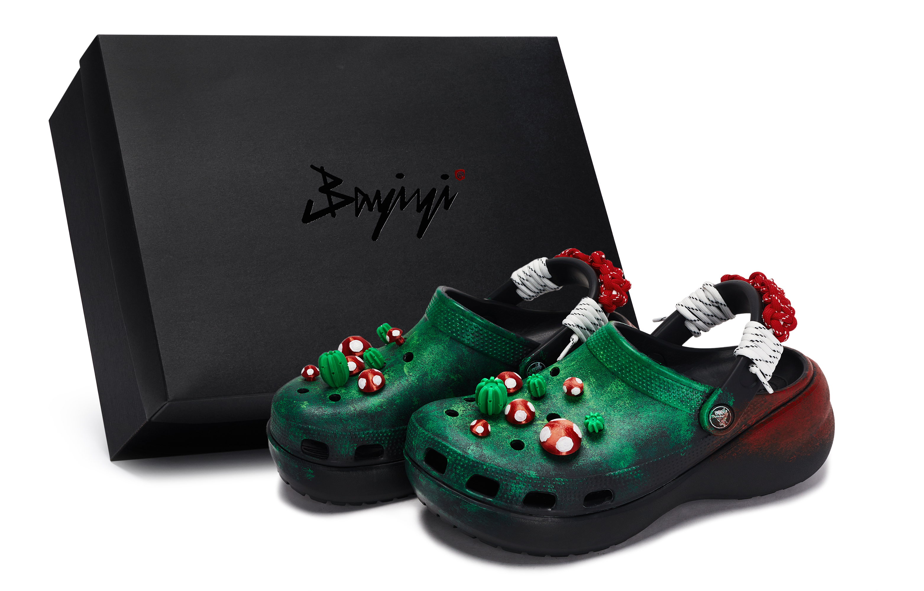 Crocs Классические сабо на платформе 811 Manufacturing, красный зонт, специальные женские сабо для обуви, черные, красные, зеленые