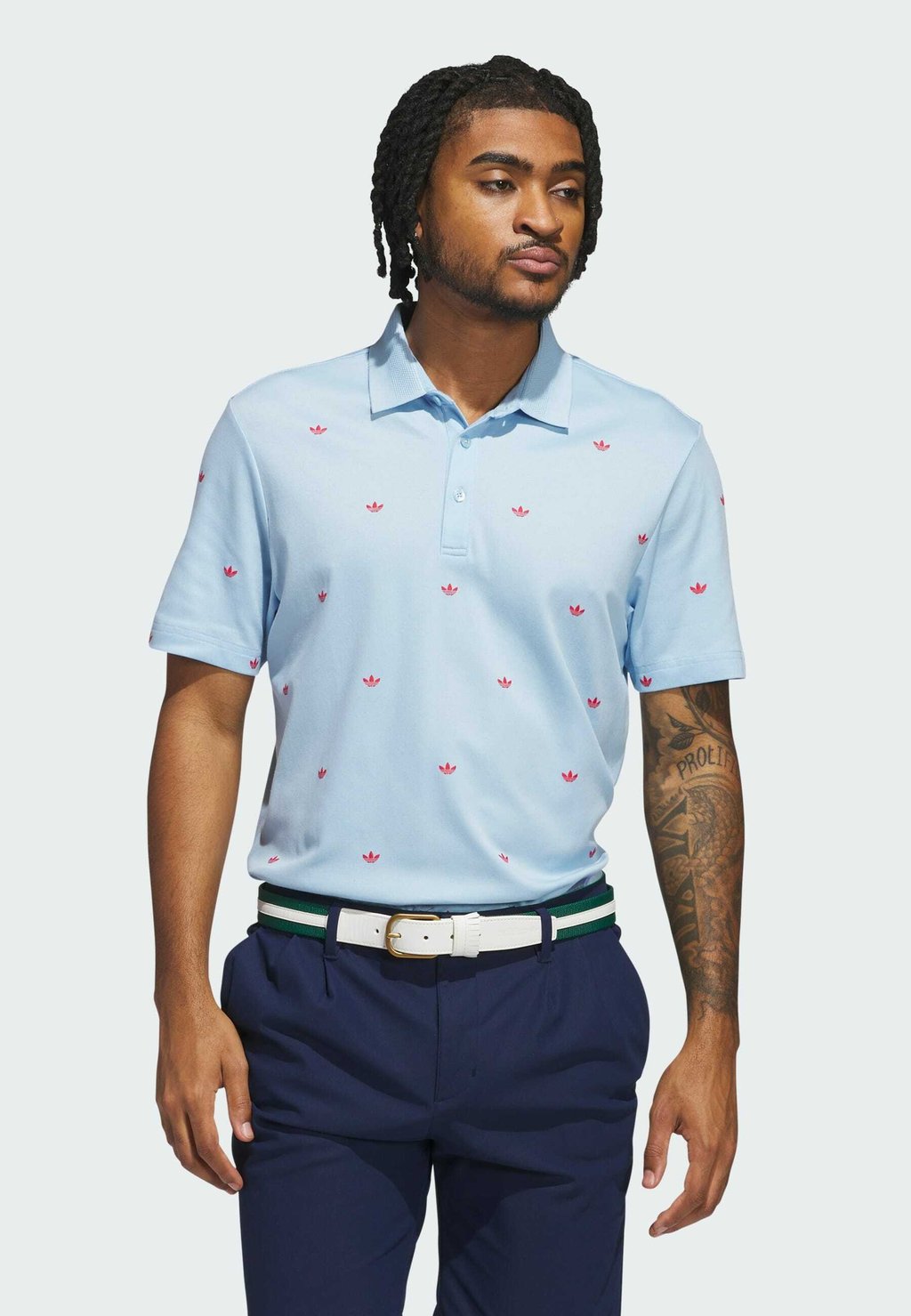 

Рубашка поло NOVELTY Adidas Golf Originals, светло-голубой