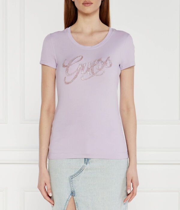 

Футболка Guess Jeans Slim Fit, лавандовый