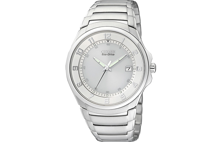 

CITIZEN Часы Ecology Drive Collection Solar Quartz Movement Stainless Steel Strap Watch Unisex White Dial BM6650 53A