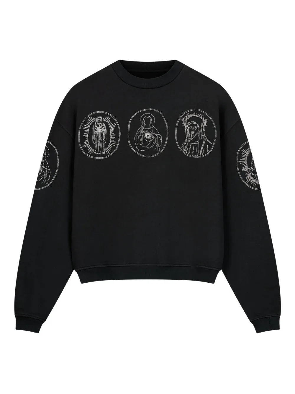 

Толстовка с принтом ROUGH., черный