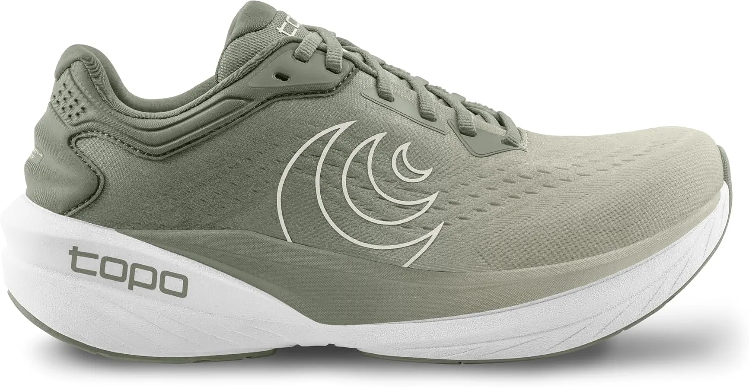 Мужские кроссовки Topo Athletic Phantom 4, легкие и удобные с перепадом высоты 5 мм, для бега по шоссе, спортивная обувь для бега по дороге, хаки/белый — фото 3