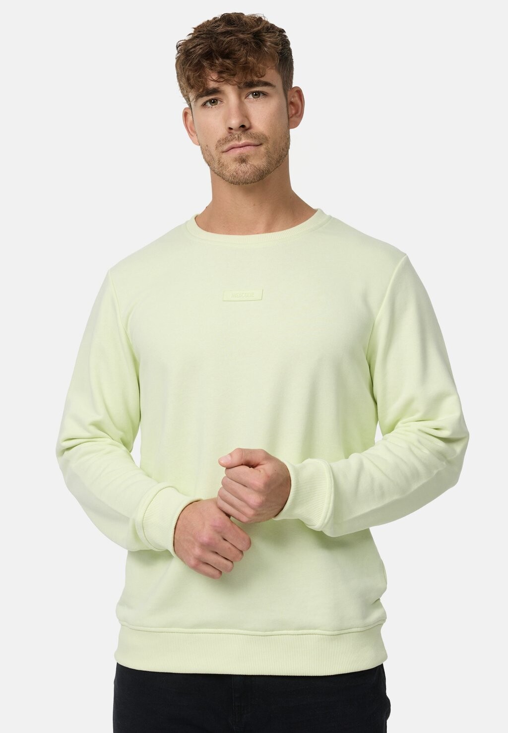 

Толстовка BAXTER INDICODE JEANS, цвет lime cream