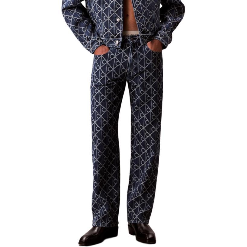 

Джинсы мужские indigo badge Calvin Klein, синий Badge