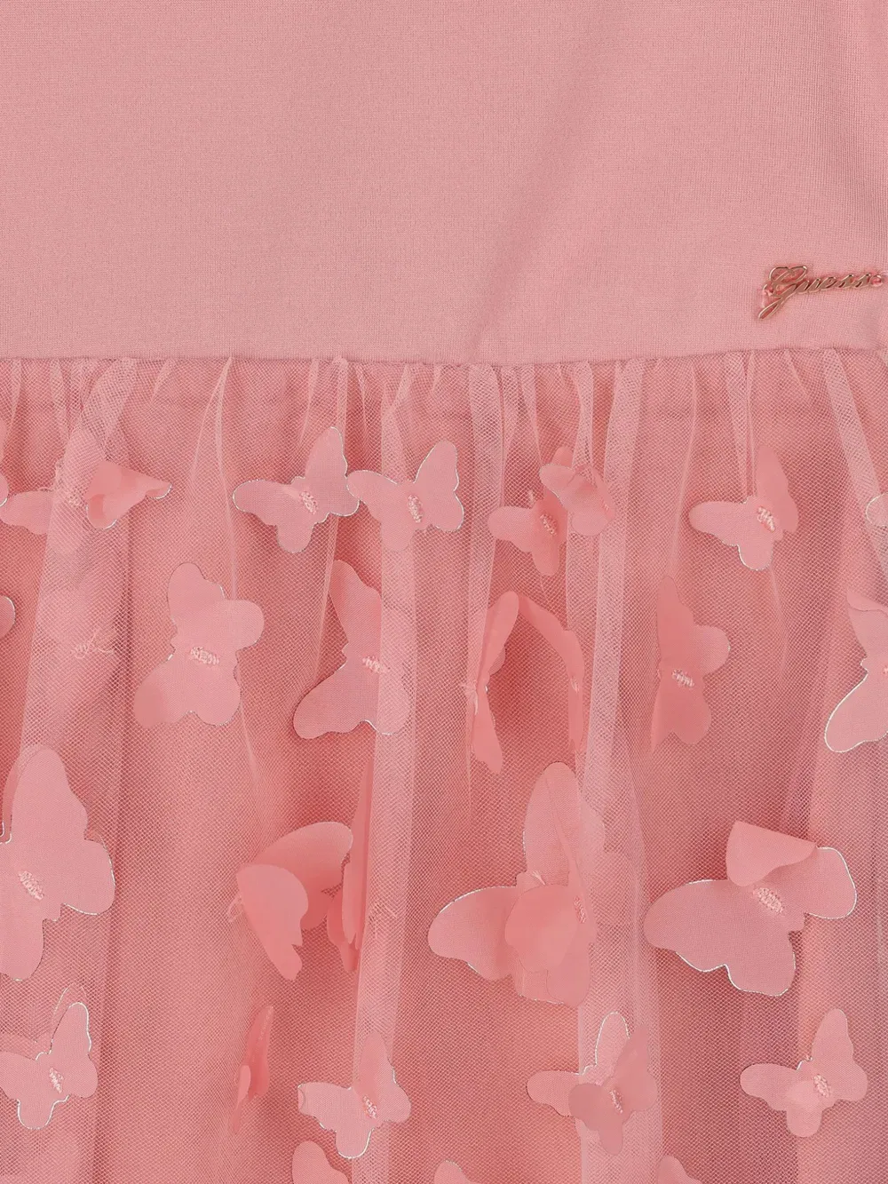 Платье, украшенное бабочками Guess Kids, розовый — фото 3
