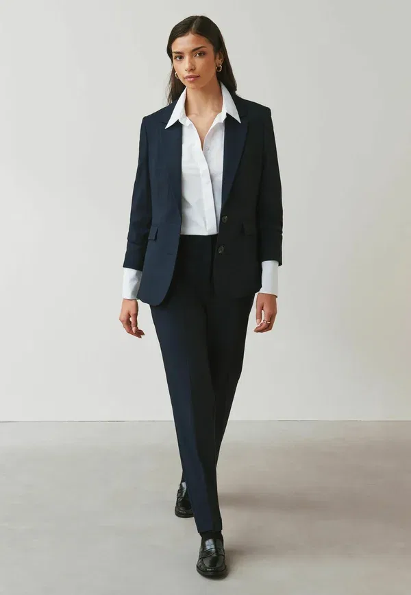 Брюки Next Regular fit heavy duty slim, темно-синие — фото 2