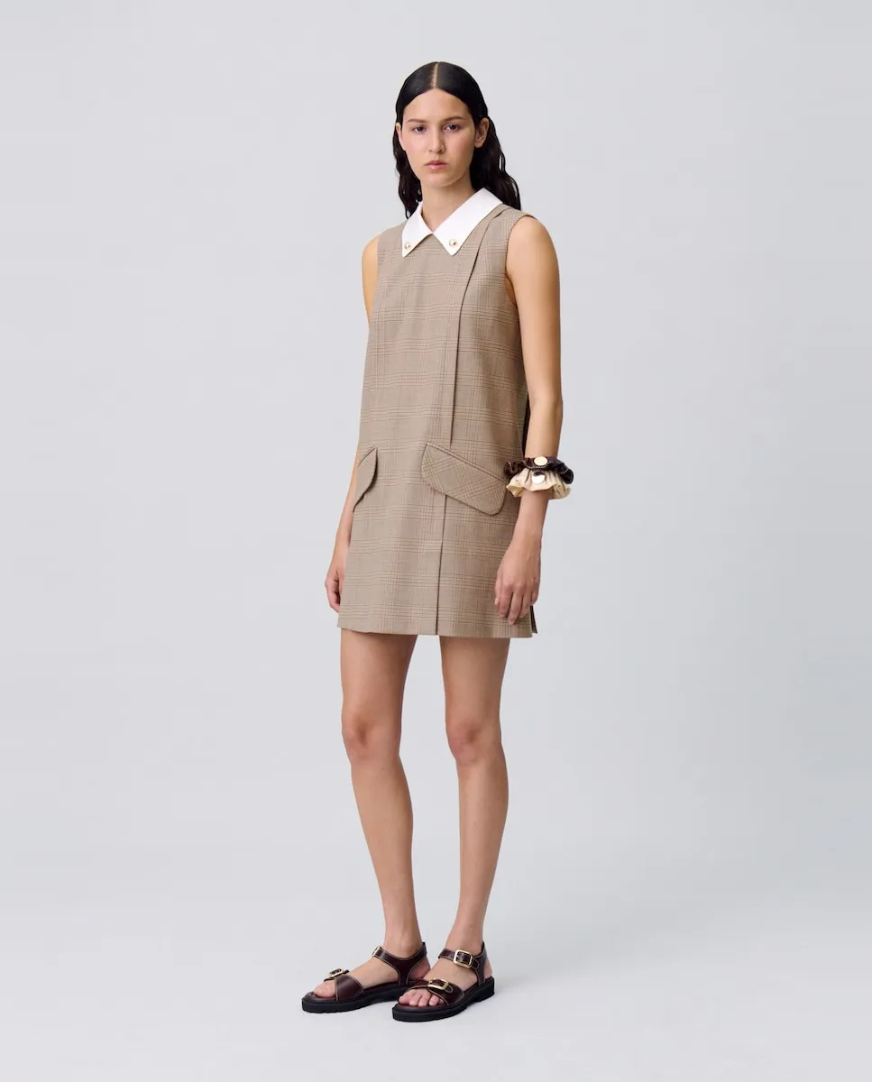 

Короткое платье в клетку Claudie Pierlot, многоцветный