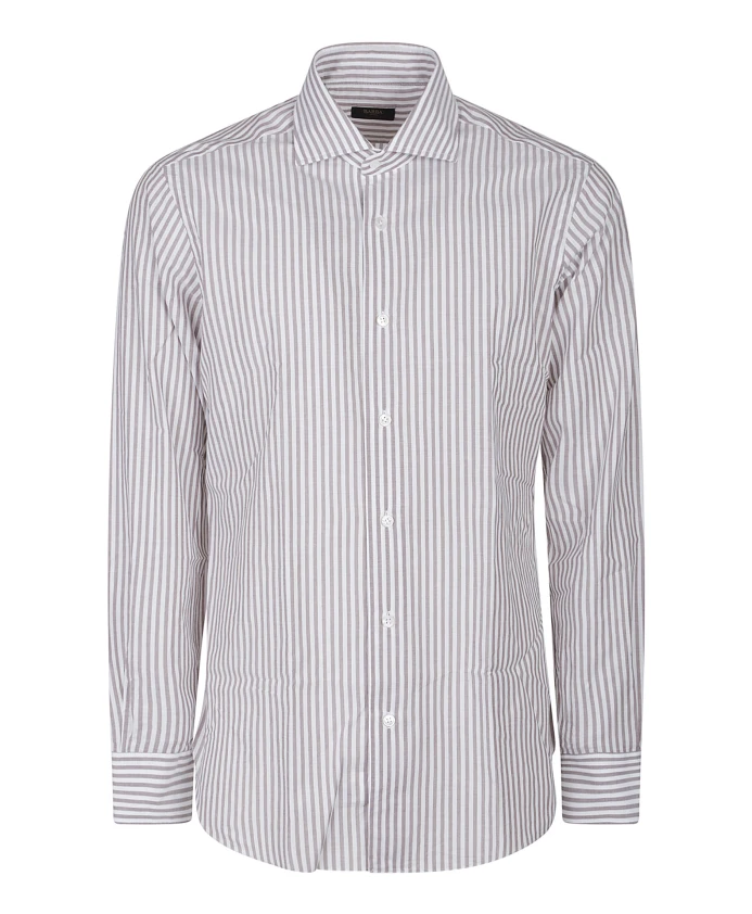 

Стильная рубашка с длинными рукавами Barba Napoli, серый