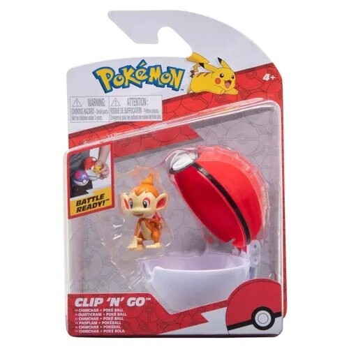 

Jazwares, Pokemon Clip N Go, фигурка, чимчар и покебол