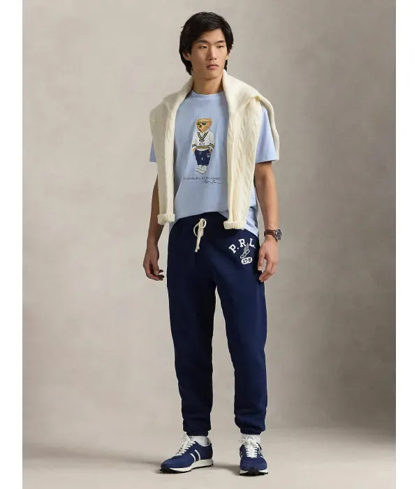 Футболка custom slim fit Polo Ralph Lauren, небесно-голубой — фото 3