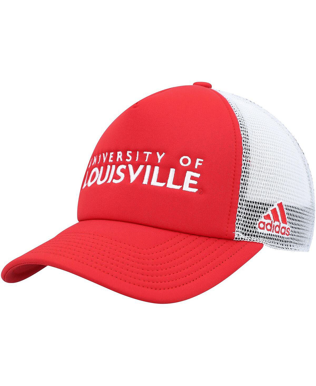 

Мужская красная кепка Louisville Cardinals Foam Trucker Snapback adidas