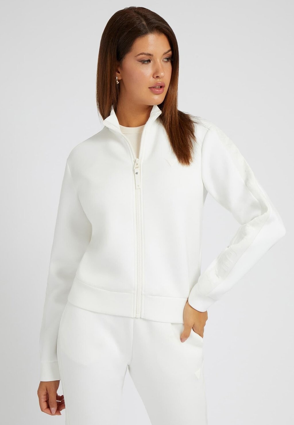 

Толстовка на молнии Guess, Белый, Толстовка на молнии Guess