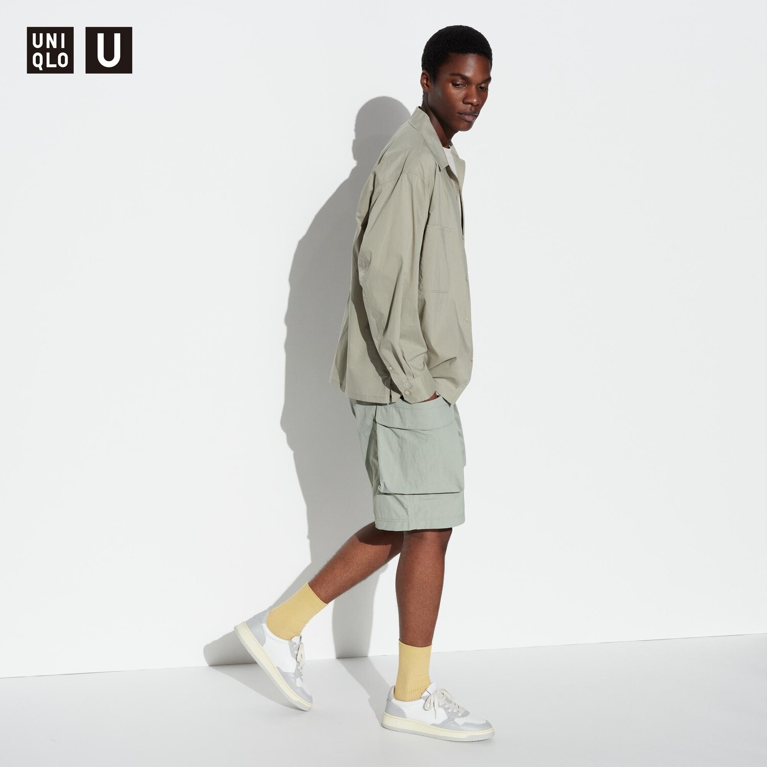 

Шорты-карго Uniqlo Parachute, серый