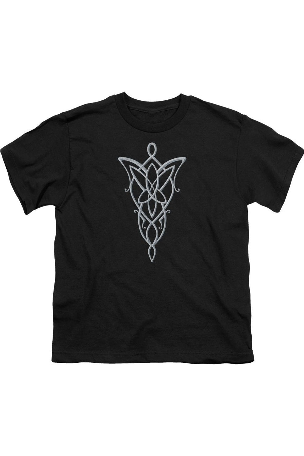 

Футболка с коротким рукавом для детей "Кольцо Всевластья" с подвеской Арвен Gildan, черный