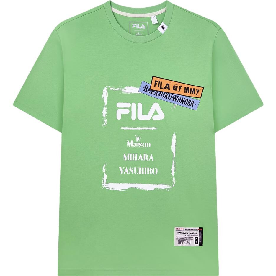 

Футболка унисекс изумрудно-зеленая Fila, изумрудно-зеленый