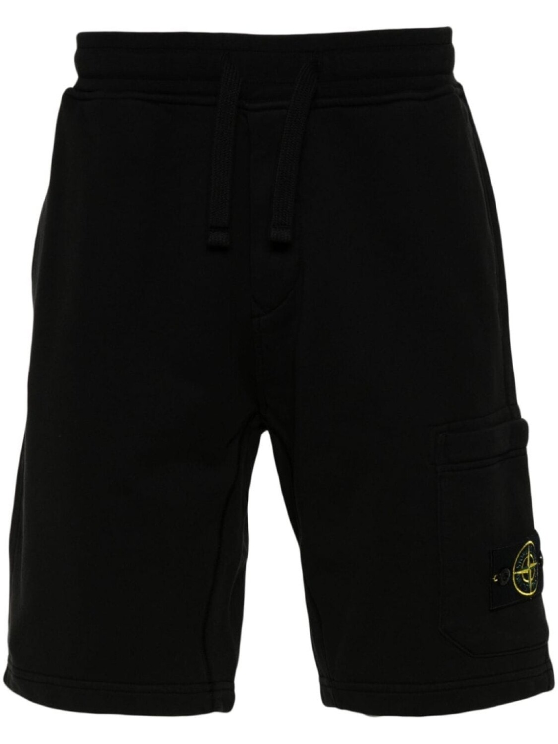 

Stone Island хлопковые шорты с изображением компаса, черный